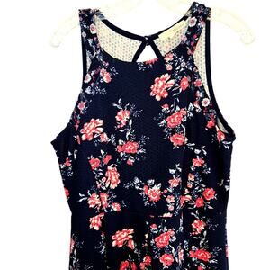Rewind XL Women's Blue Floral Sleeveless Dress Miss Size 16 18 Extra Large